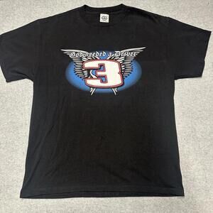 Vintage Dale Earnhardt Shirt Size Large God Needed A Driver Memorial Y2K NASCAR